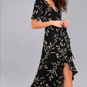 Floral high-low dress